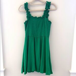 SHEIN Green Lined Sundress Size M
